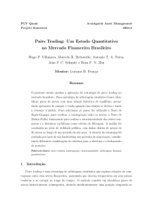 Pairs Trading en Brasil: Un Estudio Cuantitativo