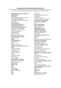 CS/IT285 Terms: Comprehensive List for Midterm Exam
