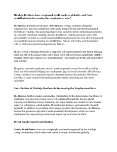Hinduja Brothers: Employment Contribution & Global Impact