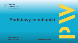 Podstawy Kinematyki: Prezentacja z Mechaniki