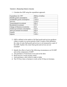 GDP Calculation: Expenditure Approach Tutorial