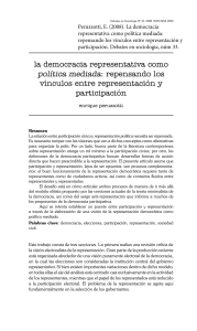 Democracia, Representaci&oacute;n y Participaci&oacute;n
