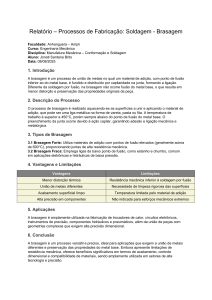 Relatorio Soldagem Brasagem