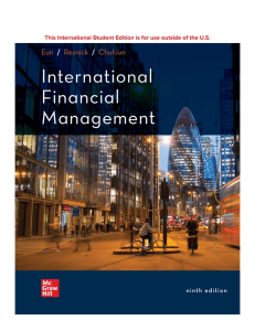 International Financial Management 9th Edition Textbook