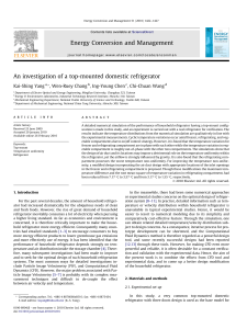 Top-Mounted Refrigerator Performance: CFD & Experimental Study