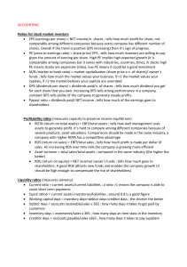 Accounting Ratios for Stock Market Investors: A Comprehensive Guide