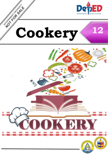 Cookery 12 Module 6: Prepare Appetizers - Hot & Cold Recipes