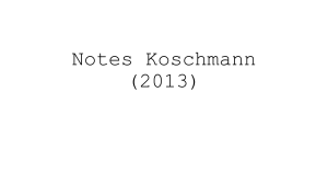 Koschmann (2013) Notes on Collaboration: Inertia & Advantages