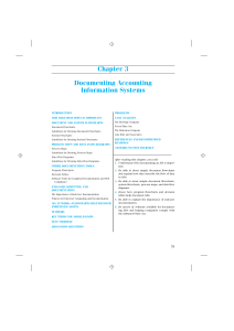 Documenting Accounting Information Systems: Flowcharts & SOX Compliance