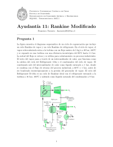 Ayudant&iacute;a 11: Ciclo Rankine Modificado - Problemas de Termodin&aacute;mica