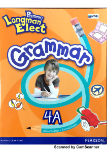 Longman Primary Elect Grammar 4A Textbook by Hudson & Evans | Pearson