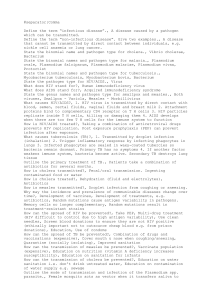 Infectious Diseases: Study Guide & Prevention