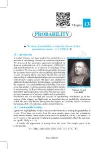 Probability: Conditional Probability, Bayes' Theorem, Binomial Distribution