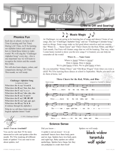Challenger Schools Preschool & Pre-K September Curriculum Overview