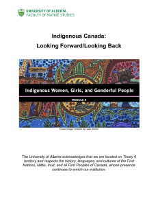 Indigenous Canada: Gender, Identity, and Feminism