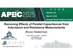 Inductance Measurement: Removing Capacitive Effects