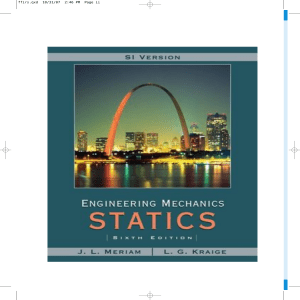Engineering Mechanics: Statics (SI Version) - Meriam & Kraige