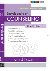 Encyclopedia of Counseling: Master Review for NCE, State Exams & CPCE