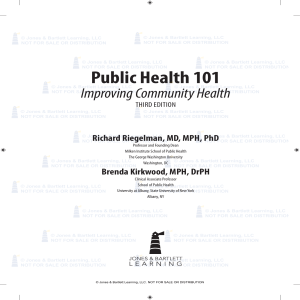 Public Health 101: Improving Community Health, 3rd Edition