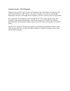 Abraham Lincoln: 16th US President, Civil War, Emancipation Proclamation