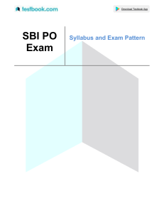 SBI PO Exam Syllabus & Pattern 2023