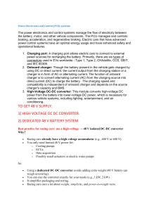 EV Power Electronics, Control, AIRs & 48V Supply for Racing Cars