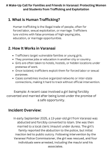 Varanasi: Protecting Women & Students from Trafficking & Exploitation