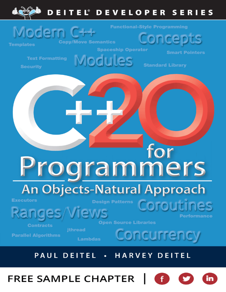 C++20 for Programmers: Modern C++ Textbook