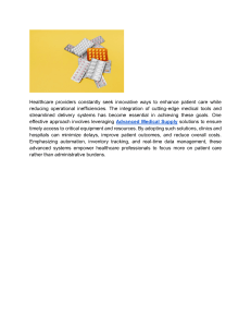 Advanced Medical Supply: Improving Healthcare Efficiency