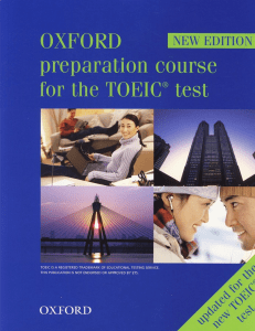 Oxford TOEIC Test Preparation Coursebook - New Edition