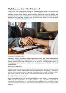 Why Businesses Need a Dubai OFAC Attorney for Global Compliance