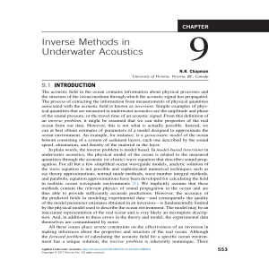 Inverse Methods in Underwater Acoustics - Chapter 9 by N.R. Chapman