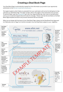 Create a Deal Book Page: African Investments Dashboard Guide