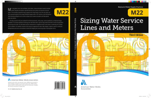 M22: Sizing Water Service Lines & Meters - AWWA Third Edition Manual