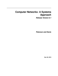 Computer Networks: A Systems Approach (6.1) - Textbook