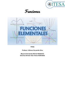 Funciones: N&uacute;meros Reales, Relaciones y Operaciones