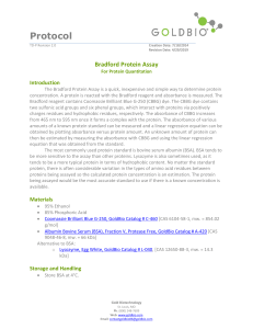 Bradford Protein Assay Protocol | GoldBio