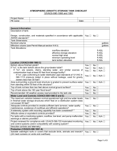 Atmospheric Storage Tank Checklist: 12VAC5-590-1080/1081