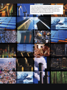 Sustainable Development: Goals, Indicators, & Practice