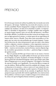 Lenguaje y Pensamiento: Prefacio para Entender las Palabras