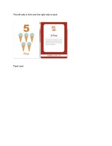Number 5 Flashcard for Kids: Learn Counting & Numeracy