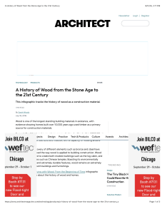 History of Wood: Stone Age to 21st Century Construction