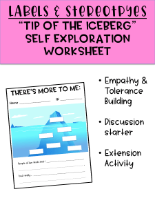 Labels & Stereotypes Worksheet: Self-Exploration Activity
