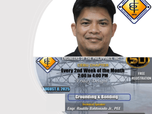 Grounding & Bonding Requirements: Philippine Electrical Code (PEC)