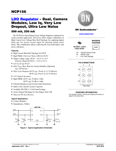 NCP156 Dual LDO Regulator Datasheet | onsemi.com