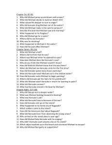 Kensuke's Kingdom Chapter Comprehension Questions (6-8)