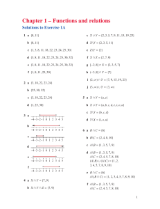 Soluciones al Cap&iacute;tulo 1: Funciones y Relaciones
