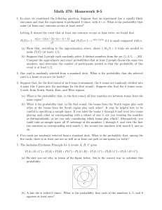 Math 370 Homework: Probability Problems & Solutions