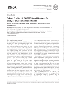 UK COSMOS Cohort Profile: Mobile Phone Use and Health Study