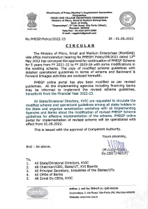PMEGP Scheme Guidelines 2021-26: Employment Generation Programme